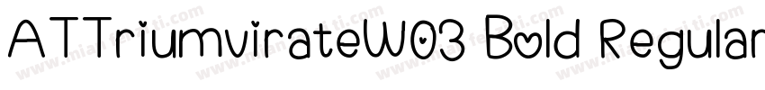 ATTriumvirateW03 Bold Regular字体转换